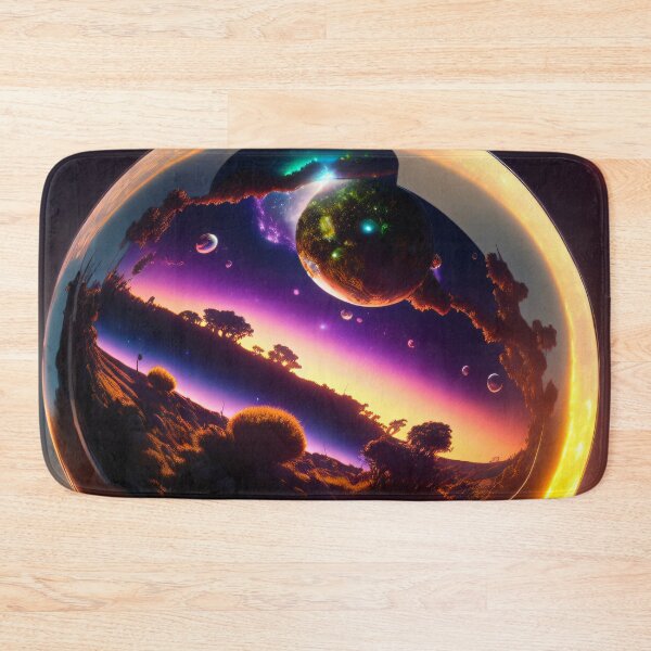 Item preview, Exoplanet Gliese 581A sureal, fictional, colorful. designed and sold by ArtCreator2023.