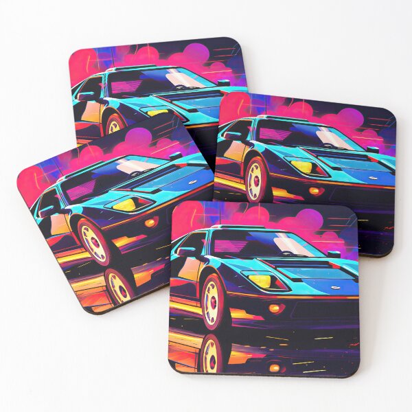 Item preview, Retro Car Digital Illustrations: A Journey to the 80s-90s designed and sold by Piotrek0001.
