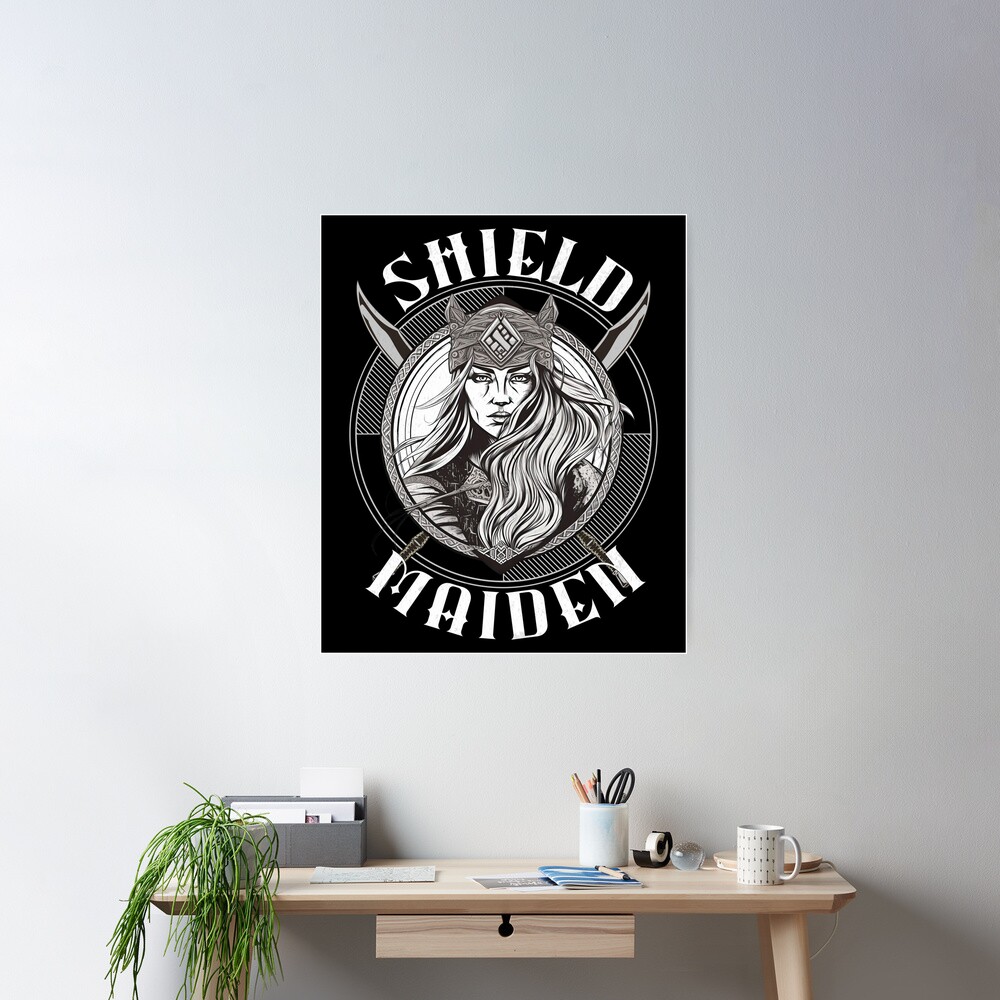 Viking - Shield Maiden Poster Poster for Sale by Rich Summers Art