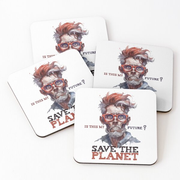 Item preview, Save the Planet 005 - Zombi-Hipster's Dark Premonition (on light colored products) designed and sold by utopio-art.
