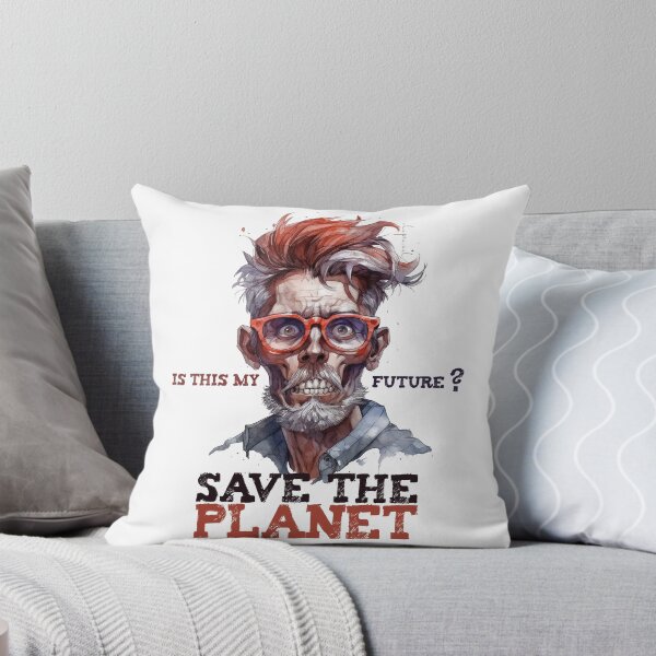 Item preview, Save the Planet 005 - Zombi-Hipster's Dark Premonition (on light colored products) designed and sold by utopio-art.
