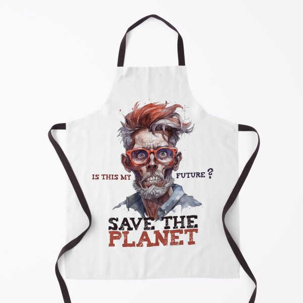 Item preview, Save the Planet 005 - Zombi-Hipster's Dark Premonition (on light colored products) designed and sold by utopio-art.