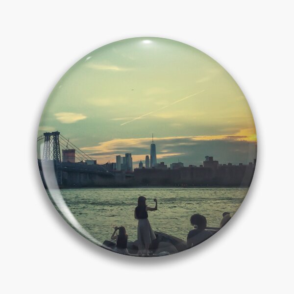 Item preview, Sunset Sky Manhattan Skyline Brooklyn NYC  designed and sold by eleonoraingrid.