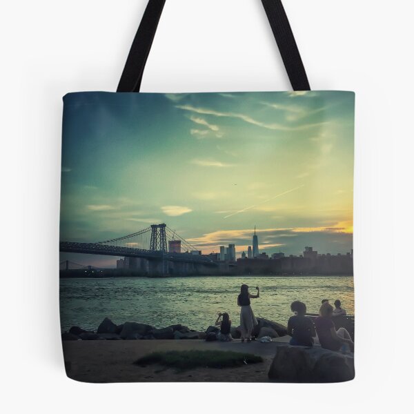Item preview, Sunset Sky Manhattan Skyline Brooklyn NYC  designed and sold by eleonoraingrid.