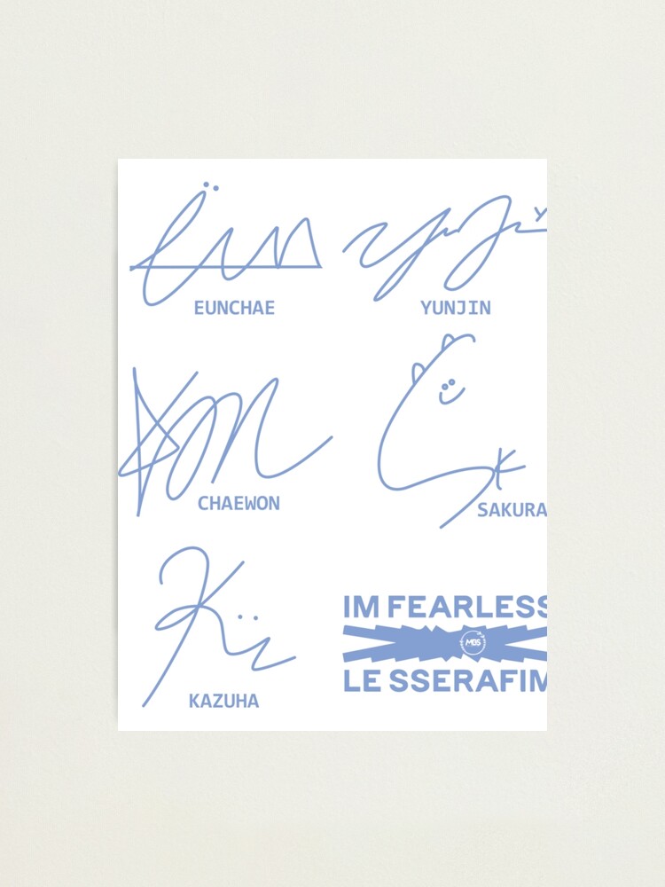 LE SSERAFIM FEARLESS 直筆サイン 直筆サイン入 LE SSERAFIM FEARLESS BLACK PETROL - メルカリ