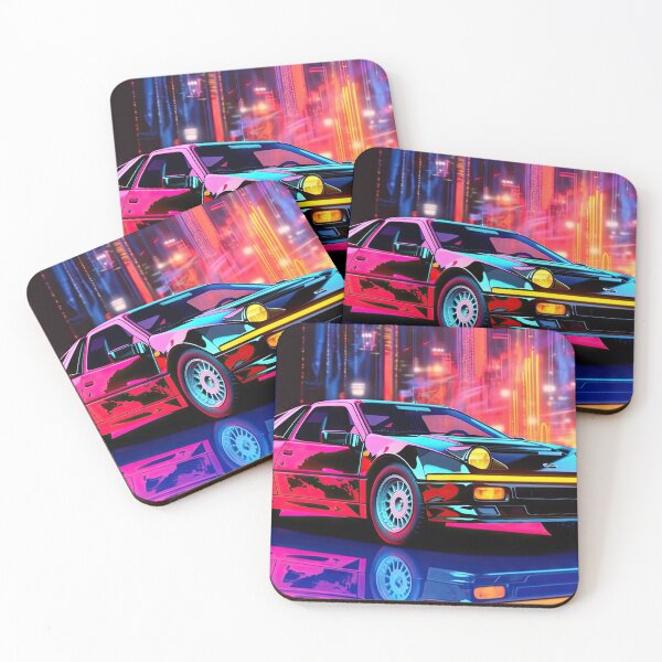 Item preview, Retro Car Digital Illustrations: A Journey to the 80s-90s designed and sold by Piotrek0001.