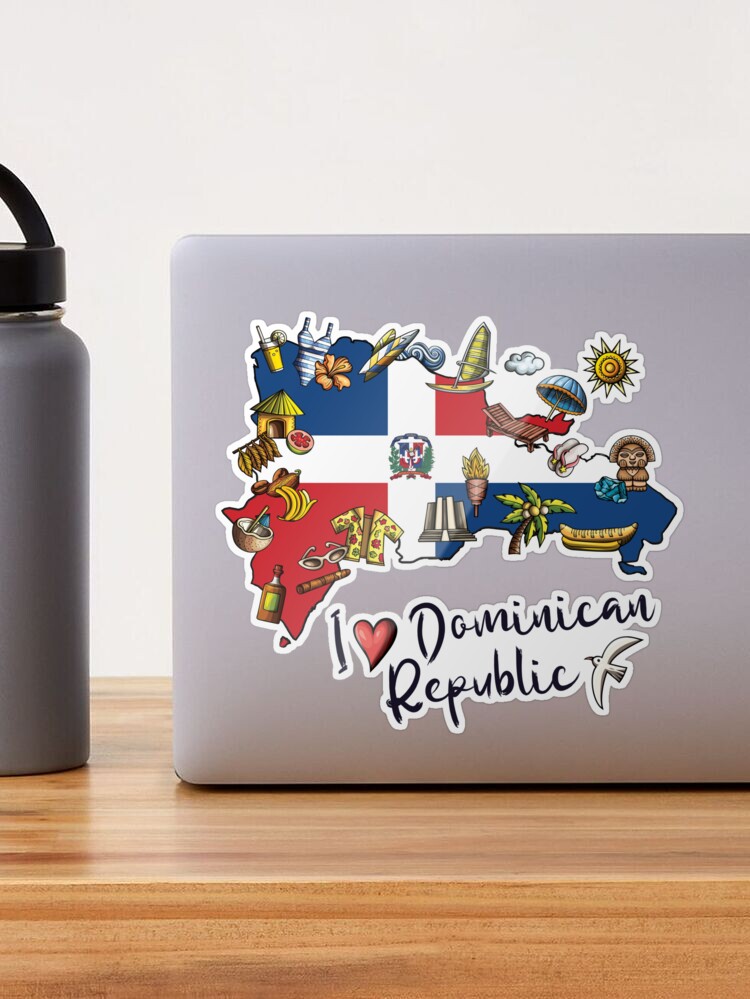 Keychain With the Map and Greca of Cafe of the Dominican Republic – Saboriza