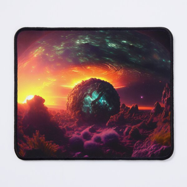 Item preview, Exoplanet Gliese 581D sureal, fictional, colorful. designed and sold by ArtCreator2023.