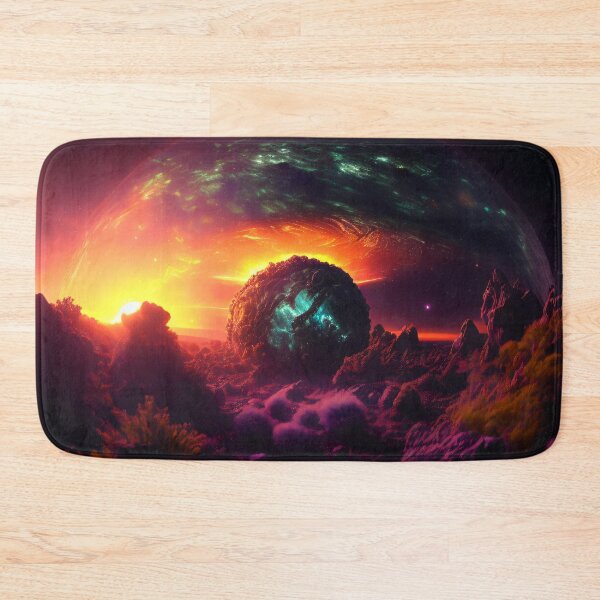 Item preview, Exoplanet Gliese 581D sureal, fictional, colorful. designed and sold by ArtCreator2023.