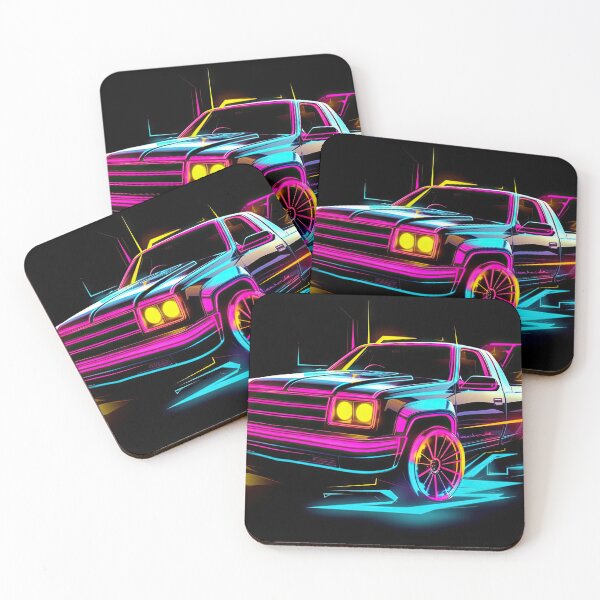 Item preview, Retro Car Digital Illustrations: A Journey to the 80s-90s designed and sold by Piotrek0001.