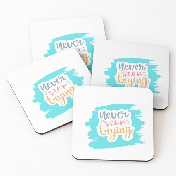 Item preview, Never stop trying designed and sold by RosyCorner.