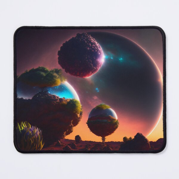 Item preview, Exoplanet Gliese 581E sureal, fictional, colorful. designed and sold by ArtCreator2023.