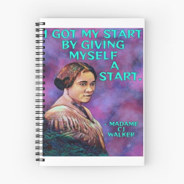 Item preview, Radical Feminist Quote - CJ Walker - I Got My Start  By Giving Myself A Start designed and sold by LethalPixieDust.