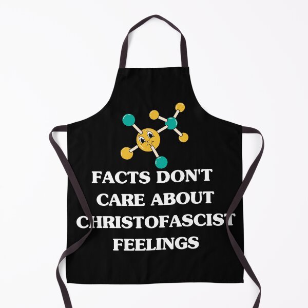 Item preview, "Facts Don't Care About Christofascist feelings" smirking atom designed and sold by Write-to-Rebel.