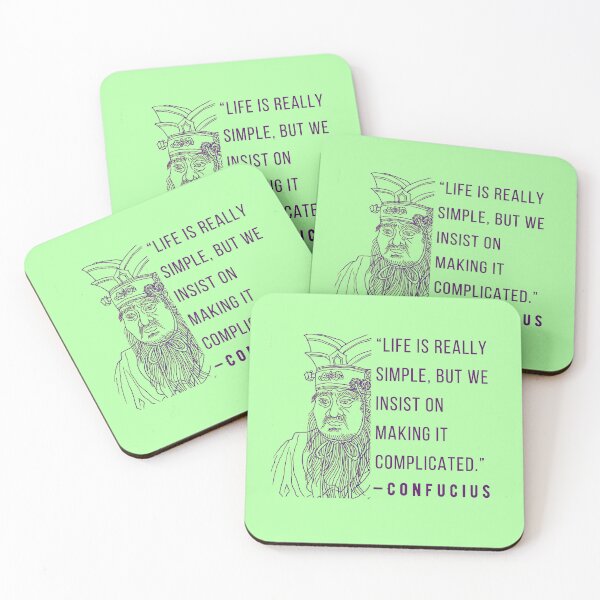 Item preview, Confucius said Life is really simple, but we insist on making it complicated. designed and sold by artbleed.
