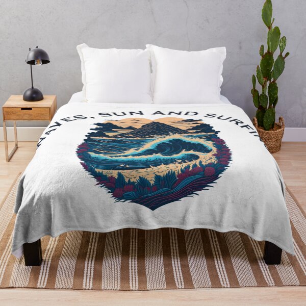 Item preview, waves, sun and surfing designed and sold by BellaDesignArt.