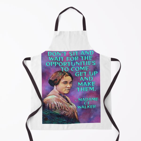 Item preview, Radical Feminist Quote - CJ Walker - Don't Sit And Wait For The Opportunities To Come. Get Up And Make Them. designed and sold by LethalPixieDust.
