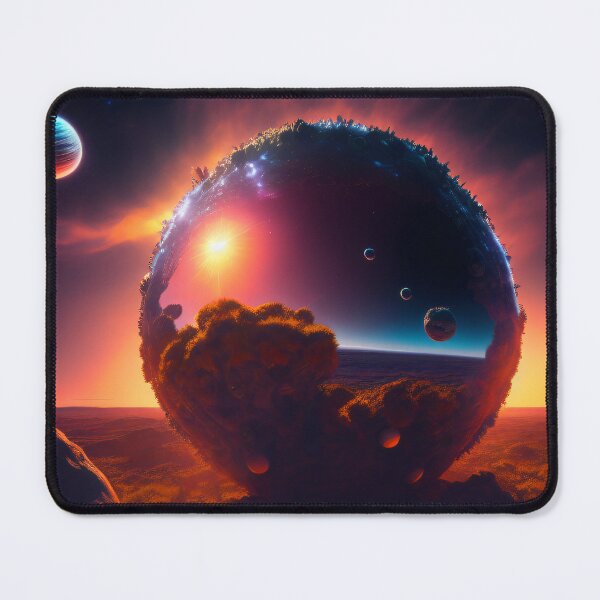 Item preview, Exoplanet Gliese 581G sureal, fictional, colorful. designed and sold by ArtCreator2023.