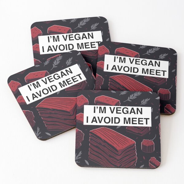 Item preview, I'm Vegan, I Avoid Meet Introvert Design designed and sold by AritraSur.