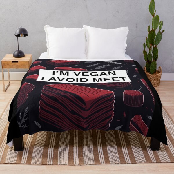 Item preview, I'm Vegan, I Avoid Meet Introvert Design designed and sold by AritraSur.