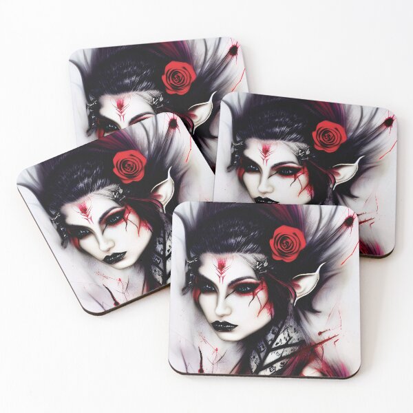 Item preview, Velvet Enigma: Unveiling the Gothic Elegance of the Dark Elf designed and sold by Emortal-DarkArt.