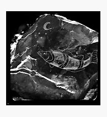10,000 minute old Rock Carving Photographic Print