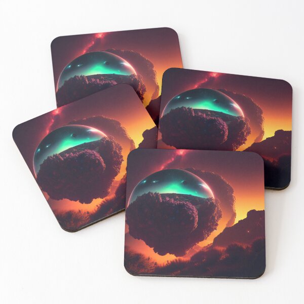 Item preview, Exoplanet Gliese 581H sureal, fictional, colorful. designed and sold by ArtCreator2023.