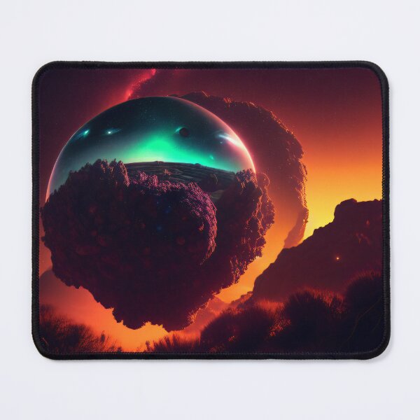 Item preview, Exoplanet Gliese 581H sureal, fictional, colorful. designed and sold by ArtCreator2023.
