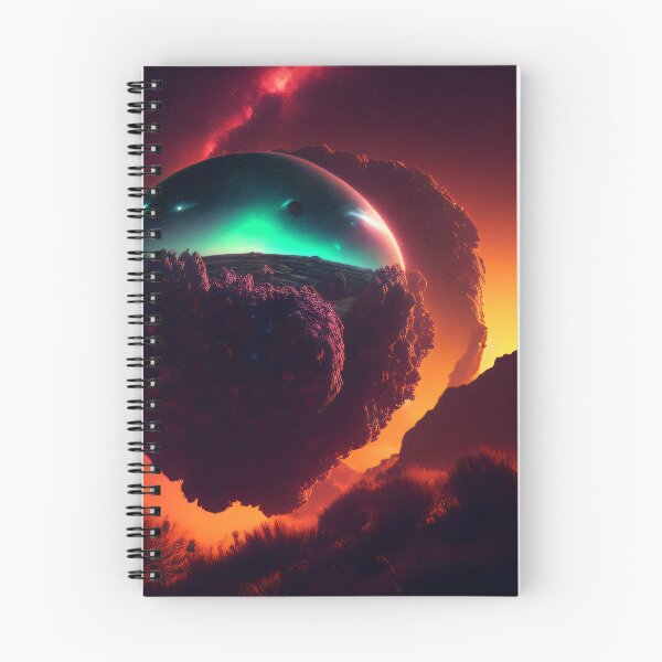 Item preview, Exoplanet Gliese 581H sureal, fictional, colorful. designed and sold by ArtCreator2023.