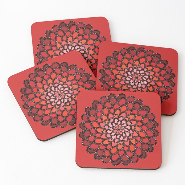Item preview,  Psychedelic Red Dot Flower designed and sold by Staci Weyers.