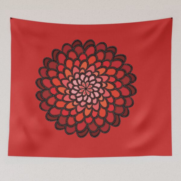 Item preview,  Psychedelic Red Dot Flower designed and sold by Staci Weyers.