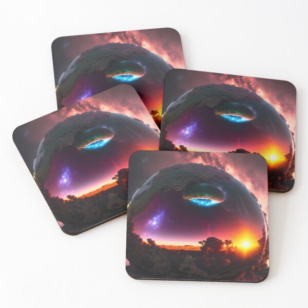 Item preview, Exoplanet Gliese 581I2 sureal, fictional, colorful. designed and sold by ArtCreator2023.