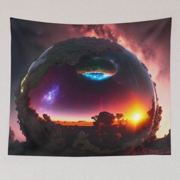 Item preview, Exoplanet Gliese 581I2 sureal, fictional, colorful. designed and sold by ArtCreator2023.