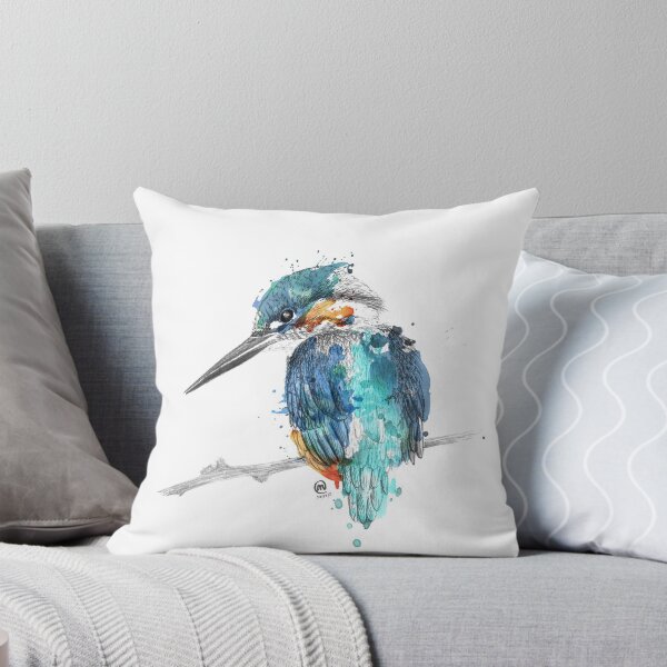 Item preview, Watercolour Kingfisher designed and sold by emmcglynn.