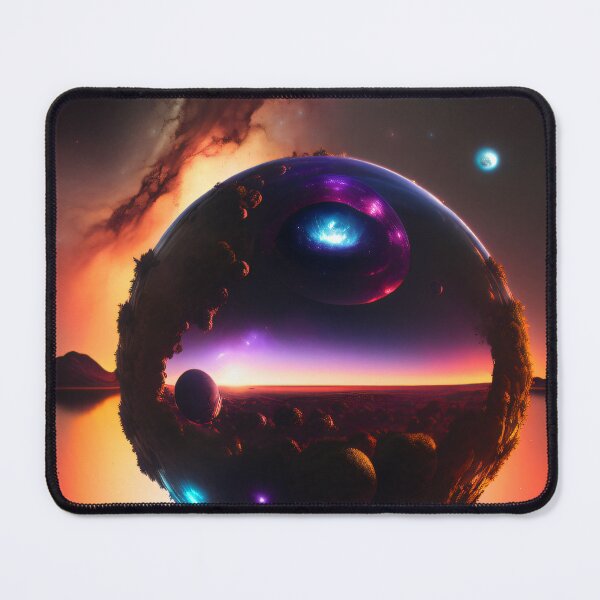 Item preview, Exoplanet Gliese 581J sureal, fictional, colorful. designed and sold by ArtCreator2023.