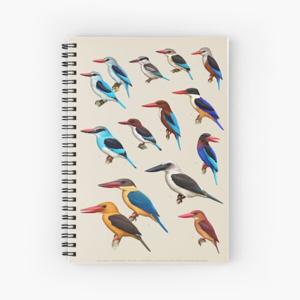 Halcyon Kingfishers Spiral Notebook