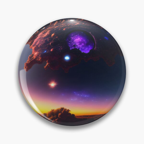 Artikelvorschau, Exoplanet Gliese 581K sureal, fiktiv, bunt. entworfen und verkauft von ArtCreator2023.