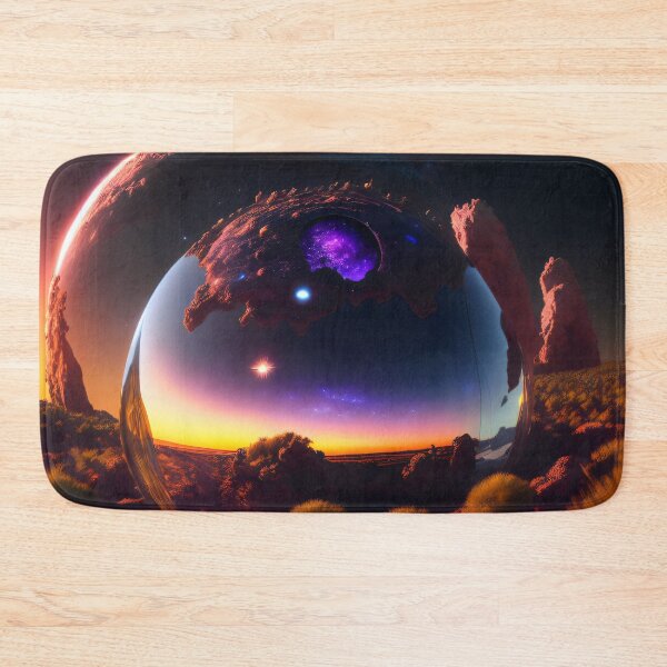 Item preview, Exoplanet Gliese 581K sureal, fictional, colorful. designed and sold by ArtCreator2023.