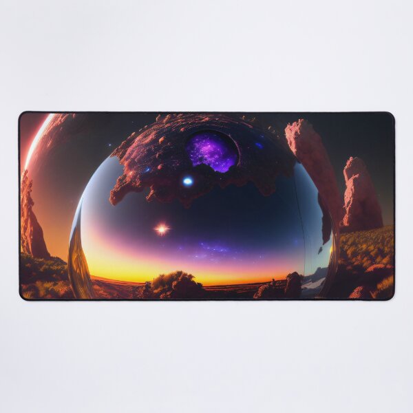 Item preview, Exoplanet Gliese 581K sureal, fictional, colorful. designed and sold by ArtCreator2023.