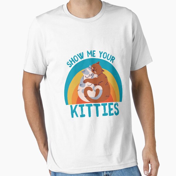 Vista previa del artículo con la obra «Muéstrame tus gatitos Gatito divertido Amante de los gatos Retro Vintage Camiseta clásica», diseñado y vendido por Scopy ⭐⭐⭐⭐⭐.