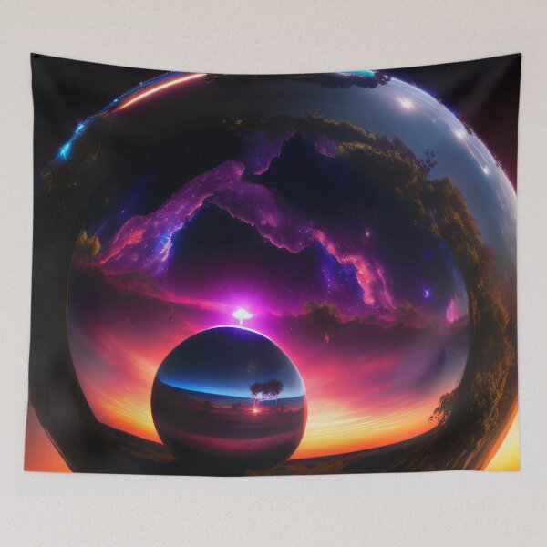 Item preview, Exoplanet Gliese 581L sureal, fictional, colorful. designed and sold by ArtCreator2023.
