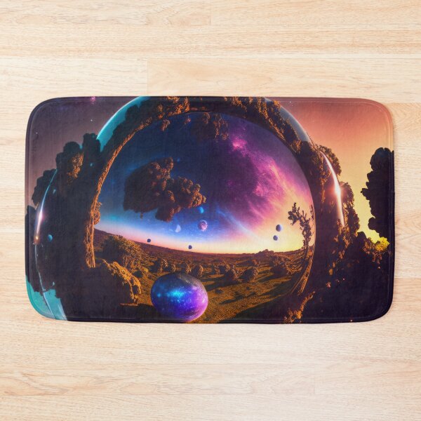 Item preview, Exoplanet Gliese 581M sureal, fictional, colorful. designed and sold by ArtCreator2023.