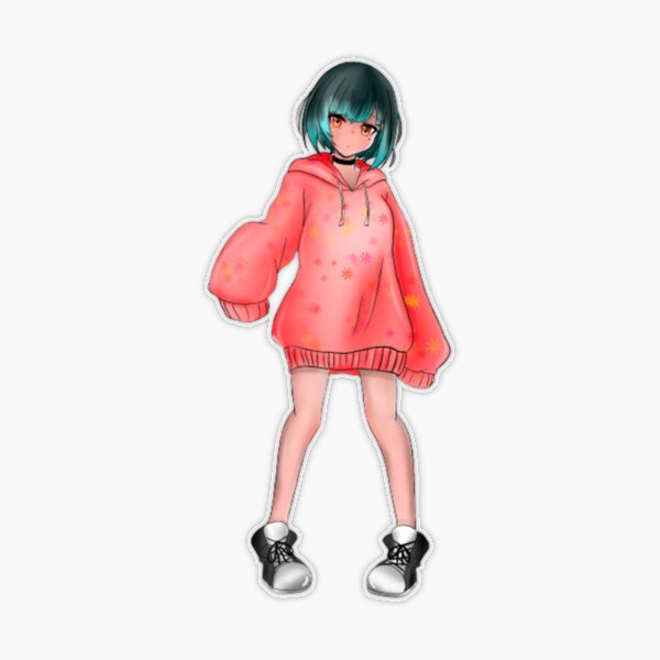 Amazoncom Cute Chibi style Kawaii Anime Girl AquaChan Pullover Hoodie   Clothing Shoes  Jewelry