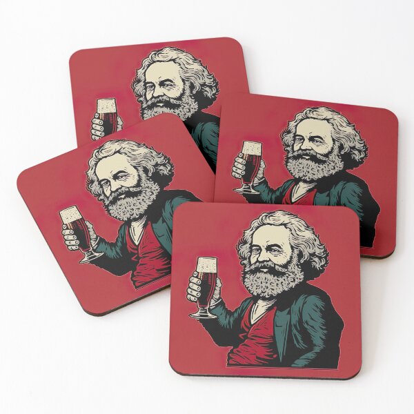 Item preview, Karl Marx drinking beer designed and sold by larumbra.