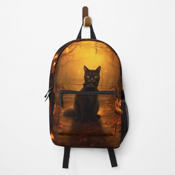 Item preview, Halloween Pumpkin Kitty Cat designed and sold by NevermoreFalls.