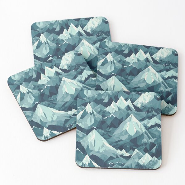 Item preview, Icy Mountain Pattern: Majestic and Serene Winter Design designed and sold by QualityQuest.