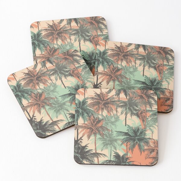 Aperçu de l'œuvre Palm Tree Pattern: Tropical and Relaxing Summer Design créée et vendue par QualityQuest.