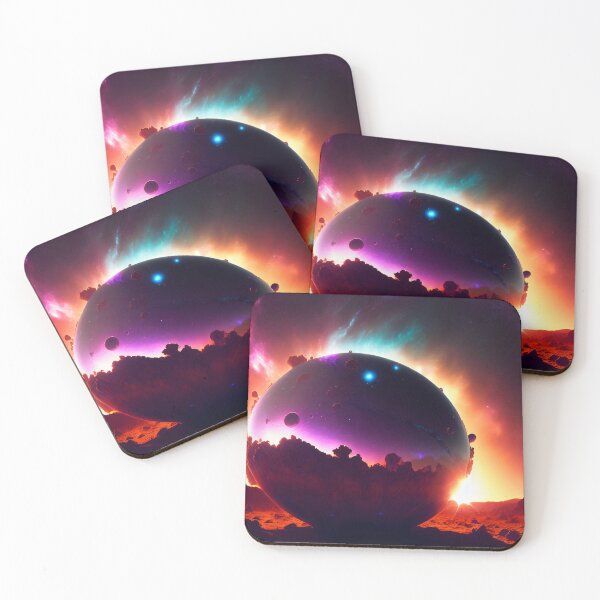 Item preview, Exoplanet Gliese 581O sureal, fictional, colorful. designed and sold by ArtCreator2023.