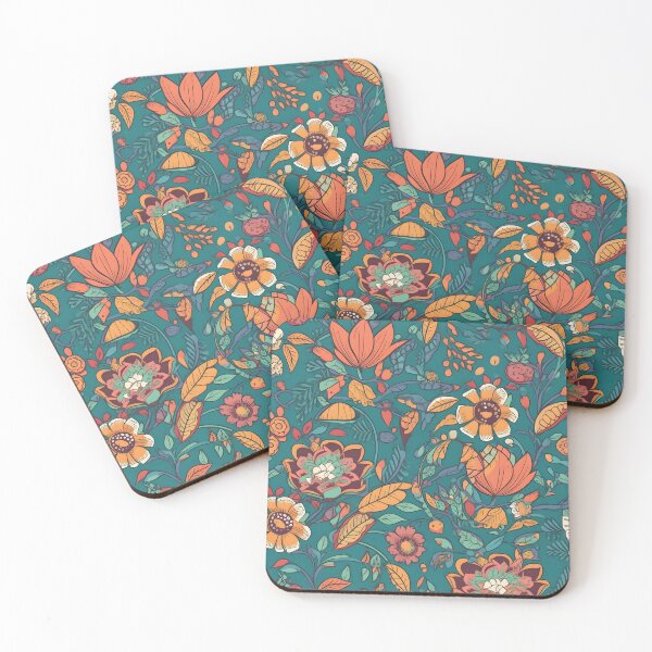 Item preview, Lively Colored Playful Flowers Floral Patterns designed and sold by Wonder Of Light.