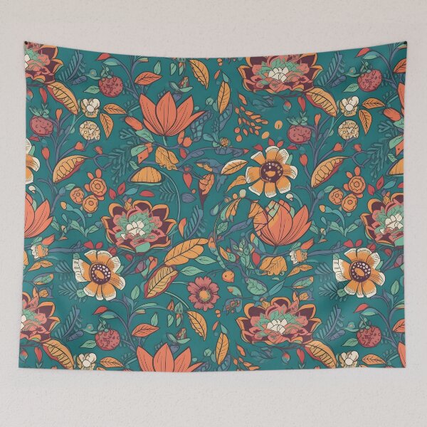 Item preview, Lively Colored Playful Flowers Floral Patterns designed and sold by Wonder Of Light.